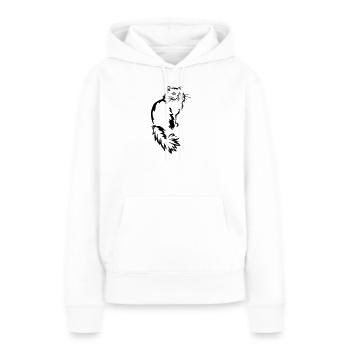 Perser - Perserkatze - Frauen Premium Bio Hoodie - Weiß - Vorne - Julia (174cm)