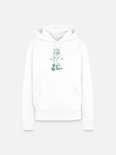 Burrito Königskrone Illustration - Frauen Premium Bio Hoodie - Weiß