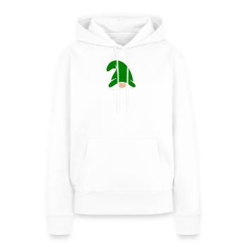 Smaragd-Zwerg Garten-Charme - Frauen Premium Bio Hoodie - Weiß - Vorne - Julia (174cm)