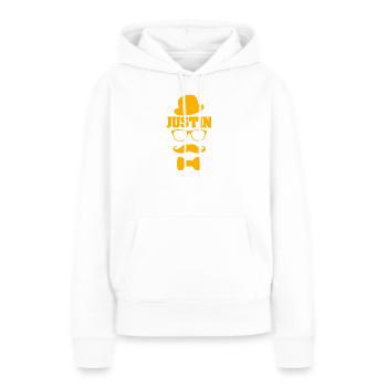 Cool Justin - Frauen Premium Bio Hoodie - Weiß - Vorne - Julia (174cm)