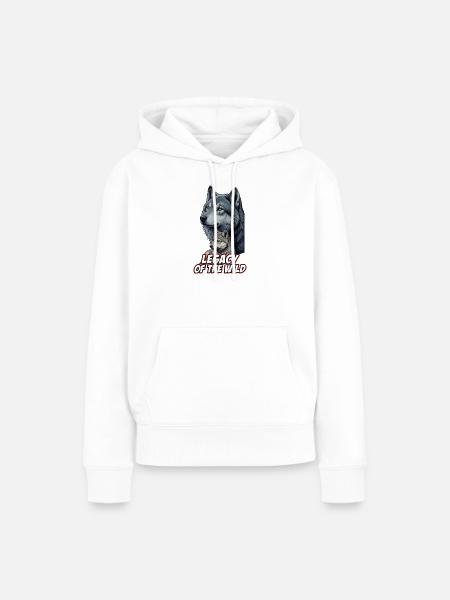 Wildwölfe Vermächtnis - Frauen Premium Bio Hoodie - Weiß
