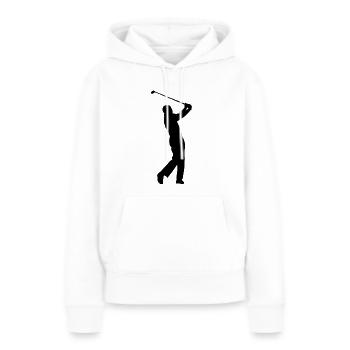 Golf Golfer Golfer Terrain de golf - Sweat à capuche Premium bio Femme - blanc - Devant - Julia (174cm)