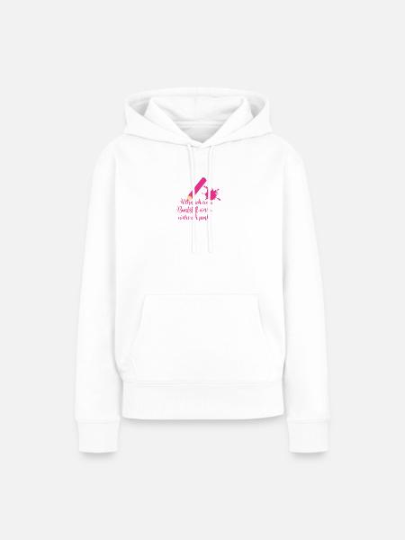 Stift - Frauen Premium Bio Hoodie - Weiß