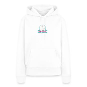 Llama Class Class Animal Llama - Women’s Premium Organic Hoodie - white - Front - Julia (174cm)