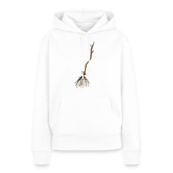 Balai de sorcière - Sweat à capuche Premium bio Femme - blanc - Devant - Julia (174cm)