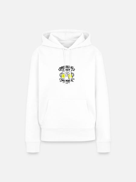 Drinking Crew Bier - Frauen Premium Bio Hoodie - Weiß