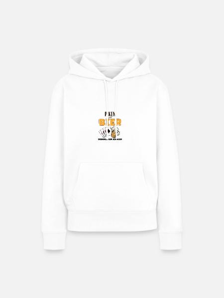 Piken und Bier - Frauen Premium Bio Hoodie - Weiß