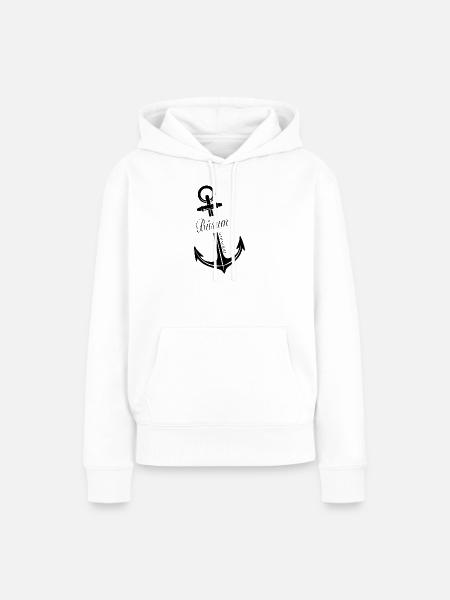 Büsum - Frauen Premium Bio Hoodie - Weiß