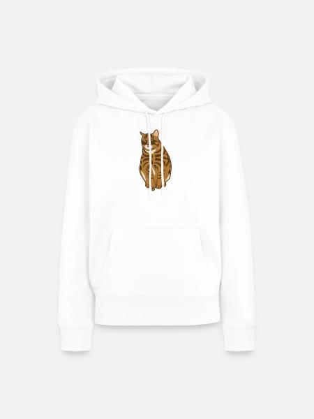 Landrassen-Katze - Frauen Premium Bio Hoodie - Weiß