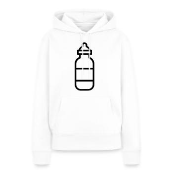 Flasche - Frauen Premium Bio Hoodie - Weiß - Vorne - Julia (174cm)