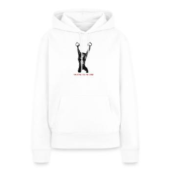 Calisthenics Evolution - Anneaux de gymnastique - Sweat à capuche Premium bio Femme - blanc - Devant - Julia (174cm)
