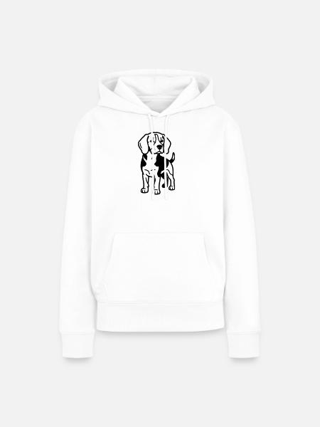 Beagle Dog - Frauen Premium Bio Hoodie - Weiß
