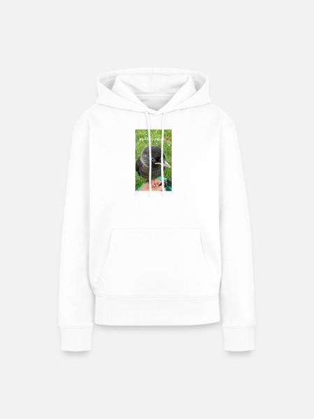 Süße Dohle - Kleiner Schatz - Frauen Premium Bio Hoodie - Weiß