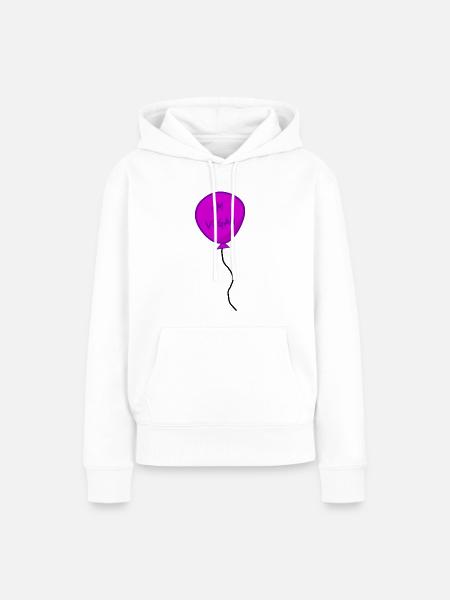 Ballon - Frauen Premium Bio Hoodie - Weiß