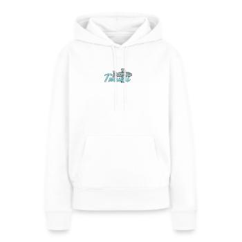 Travel - Frauen Premium Bio Hoodie - Weiß - Vorne - Julia (174cm)