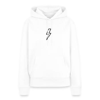 Blitz - Frauen Premium Bio Hoodie - Weiß - Vorne - Julia (174cm)