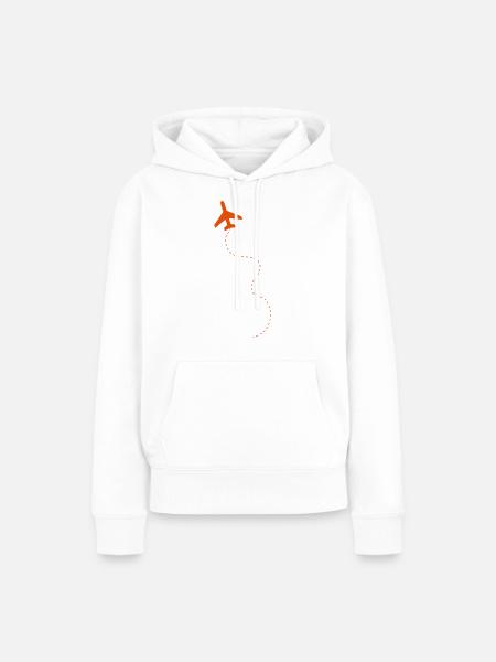 Take-off - Frauen Premium Bio Hoodie - Weiß