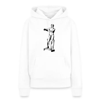 Adonis - Greek Statue - Sweat à capuche Premium bio Femme - blanc - Devant - Julia (174cm)