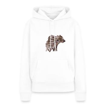 Verrats - Sweat à capuche Premium bio Femme - blanc - Devant - Julia (174cm)