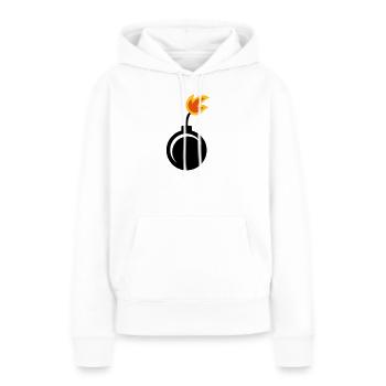Bombe - Frauen Premium Bio Hoodie - Weiß - Vorne - Julia (174cm)