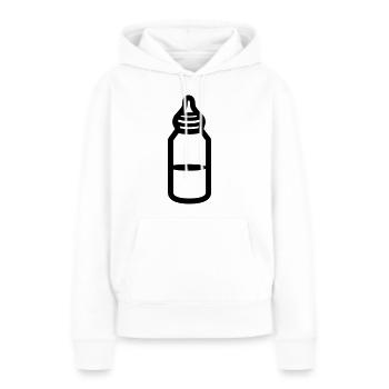 Flasche - Frauen Premium Bio Hoodie - Weiß - Vorne - Julia (174cm)