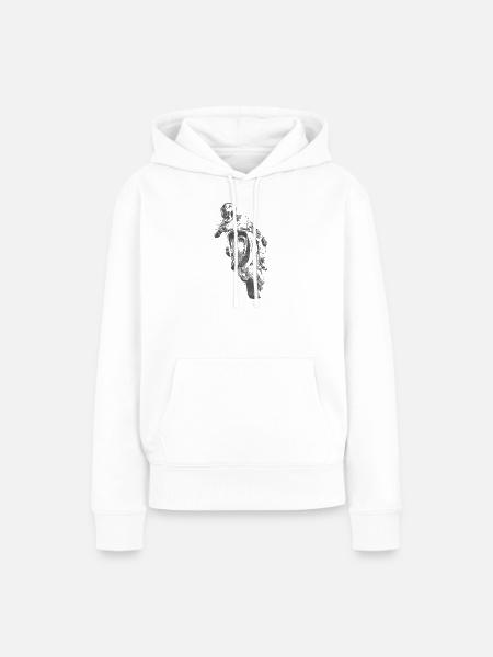 Motorrad - Frauen Premium Bio Hoodie - Weiß