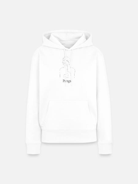 Pangs Anatomie Strichzeichnungen - Frauen Premium Bio Hoodie - Weiß
