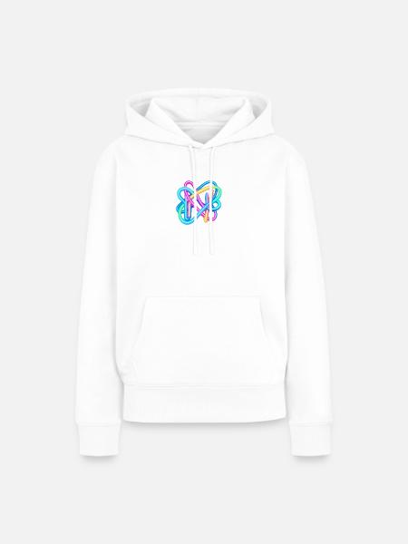 Neon - Frauen Premium Bio Hoodie - Weiß