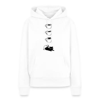 Cats and Cässin - Frauen Premium Bio Hoodie - Weiß - Vorne - Julia (174cm)