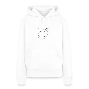 Eule | Streetfashion | minimal | Urban style - Frauen Premium Bio Hoodie - Weiß - Vorne - Julia (174cm)