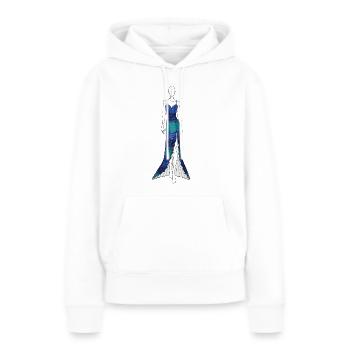 79922D66 14BB 4829 9E97 69B55CF8584C - Frauen Premium Bio Hoodie - Weiß - Vorne - Julia (174cm)