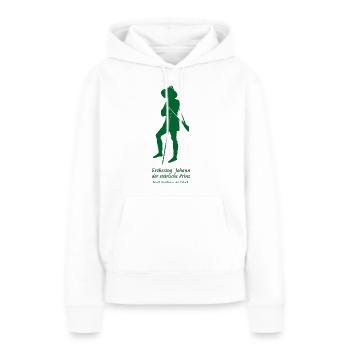 Erzherzog Johann - Frauen Premium Bio Hoodie - Weiß - Vorne - Julia (174cm)
