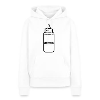 Flasche - Frauen Premium Bio Hoodie - Weiß - Vorne - Julia (174cm)