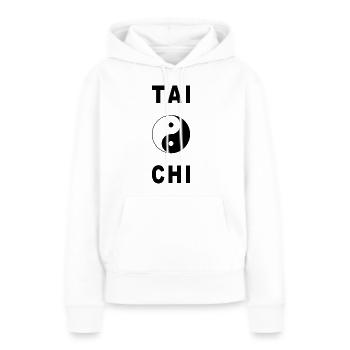 Tai Chi - Frauen Premium Bio Hoodie - Weiß - Vorne - Julia (174cm)