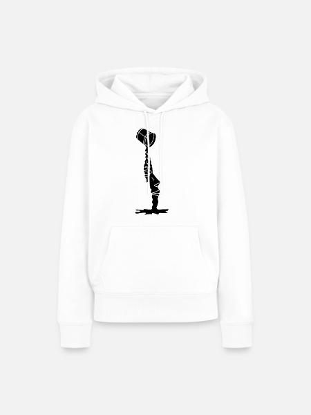 Ein neues schwarzes Gesicht - Frauen Premium Bio Hoodie - Weiß