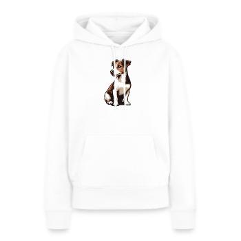 Jack Russell Terrier - Frauen Premium Bio Hoodie - Weiß - Vorne - Julia (174cm)
