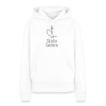 Shisha Couture - Sweat à capuche Premium bio Femme - blanc - Devant - Julia (174cm)