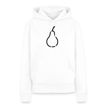 Birne - Frauen Premium Bio Hoodie - Weiß - Vorne - Julia (174cm)