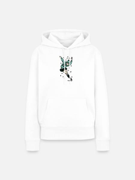 Female dancer #3 - Frauen Premium Bio Hoodie - Weiß