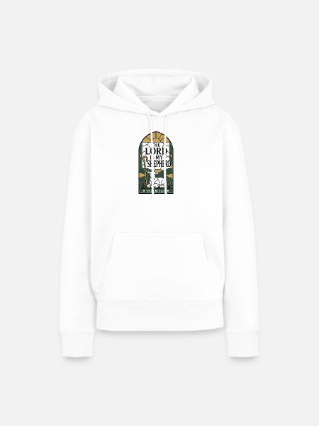 Shepherd-Psalm - Frauen Premium Bio Hoodie - Weiß