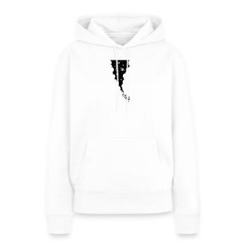 Cerveau de motard Vintage - Sweat à capuche Premium bio Femme - blanc - Devant - Julia (174cm)