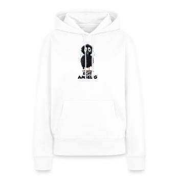 Echt Amselig Lustiger Vogel Spruch - Frauen Premium Bio Hoodie - Weiß - Vorne - Julia (174cm)