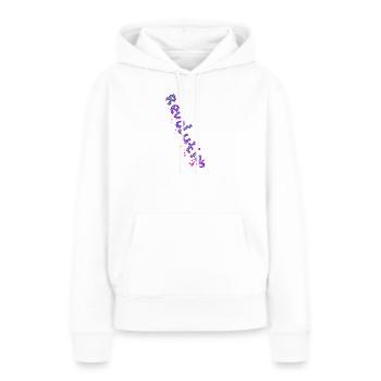 REVOLUTION (Special) - Frauen Premium Bio Hoodie - Weiß - Vorne - Julia (174cm)