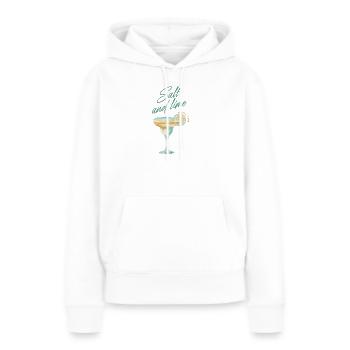 Salz Limette Fiesta - Frauen Premium Bio Hoodie - Weiß - Vorne - Julia (174cm)