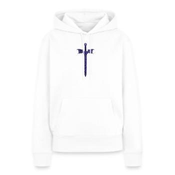 Rose Sword with Wings - Women’s Premium Organic Hoodie - white - Front - Julia (174cm)