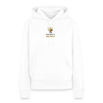 Fleißiges Bienchen - Frauen Premium Bio Hoodie - Weiß - Vorne - Julia (174cm)