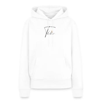 Princess Tia Crown Hemd – Name mit Buchstabe T - Frauen Premium Bio Hoodie - Weiß - Vorne - Julia (174cm)