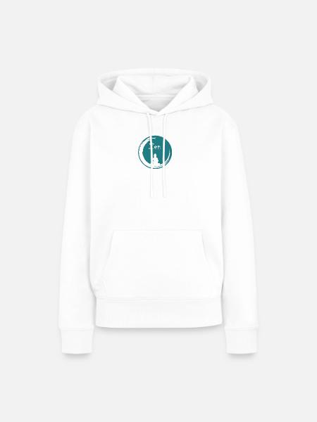 Zen-Blase - Frauen Premium Bio Hoodie - Weiß