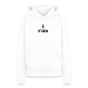 Nennt mich einfach IT Guru - Frauen Premium Bio Hoodie - Weiß - Vorne - Julia (174cm)