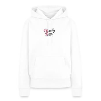 Doktortitel - Frauen Premium Bio Hoodie - Weiß - Vorne - Julia (174cm)